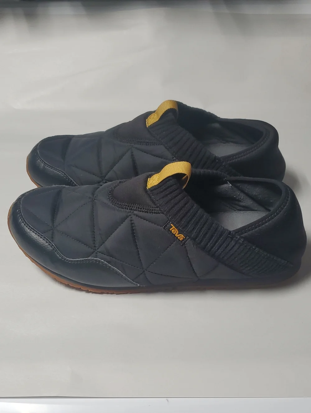 Teva Mens Ember MOC Black Quilted Slip-On Shoes Size 12 Ripstop Gorpcore Hike